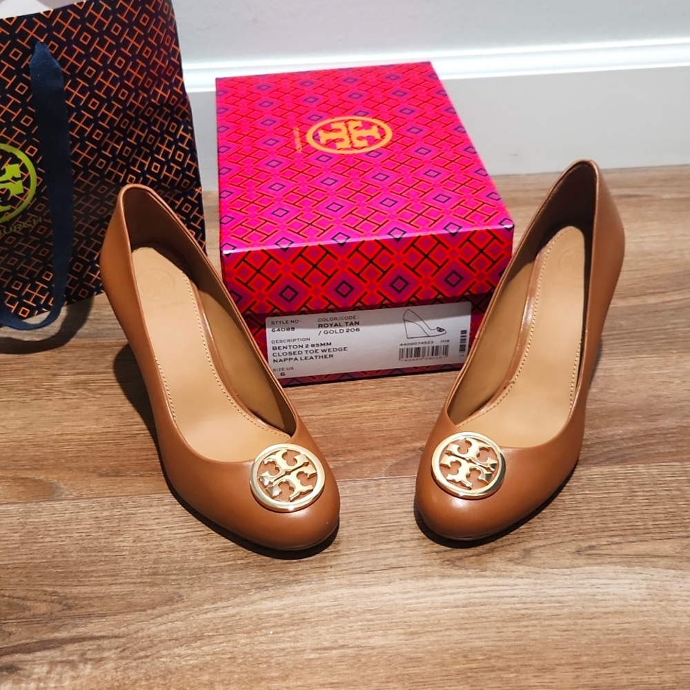 Tory Burch Closed Toe Wedge